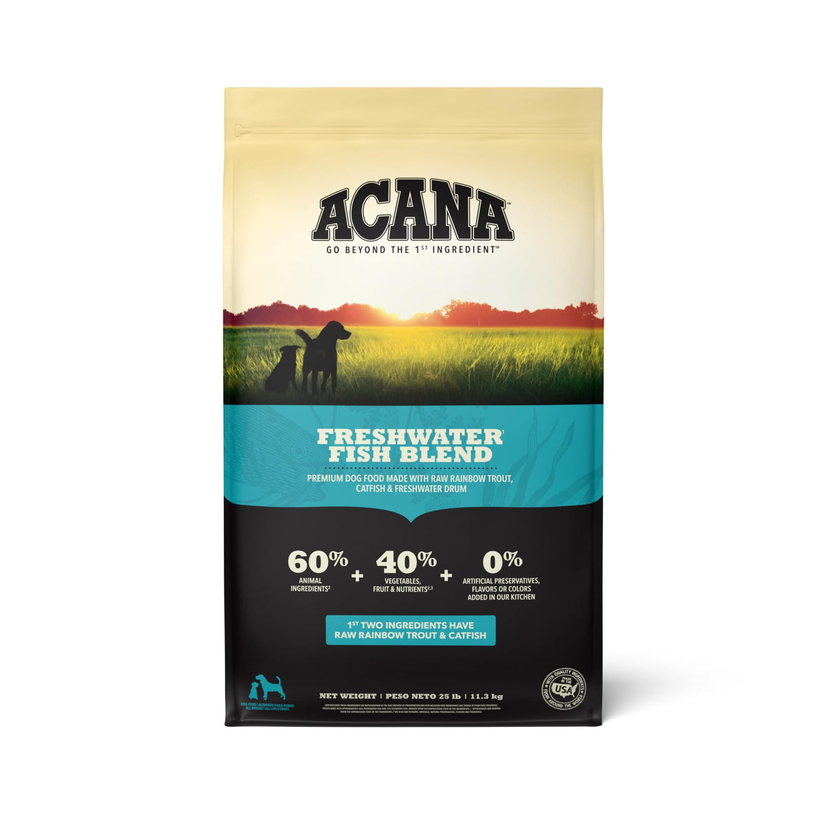 ACANA Grain Free Dry Dog Food Freshwater Fish Recipe 25lb Bag