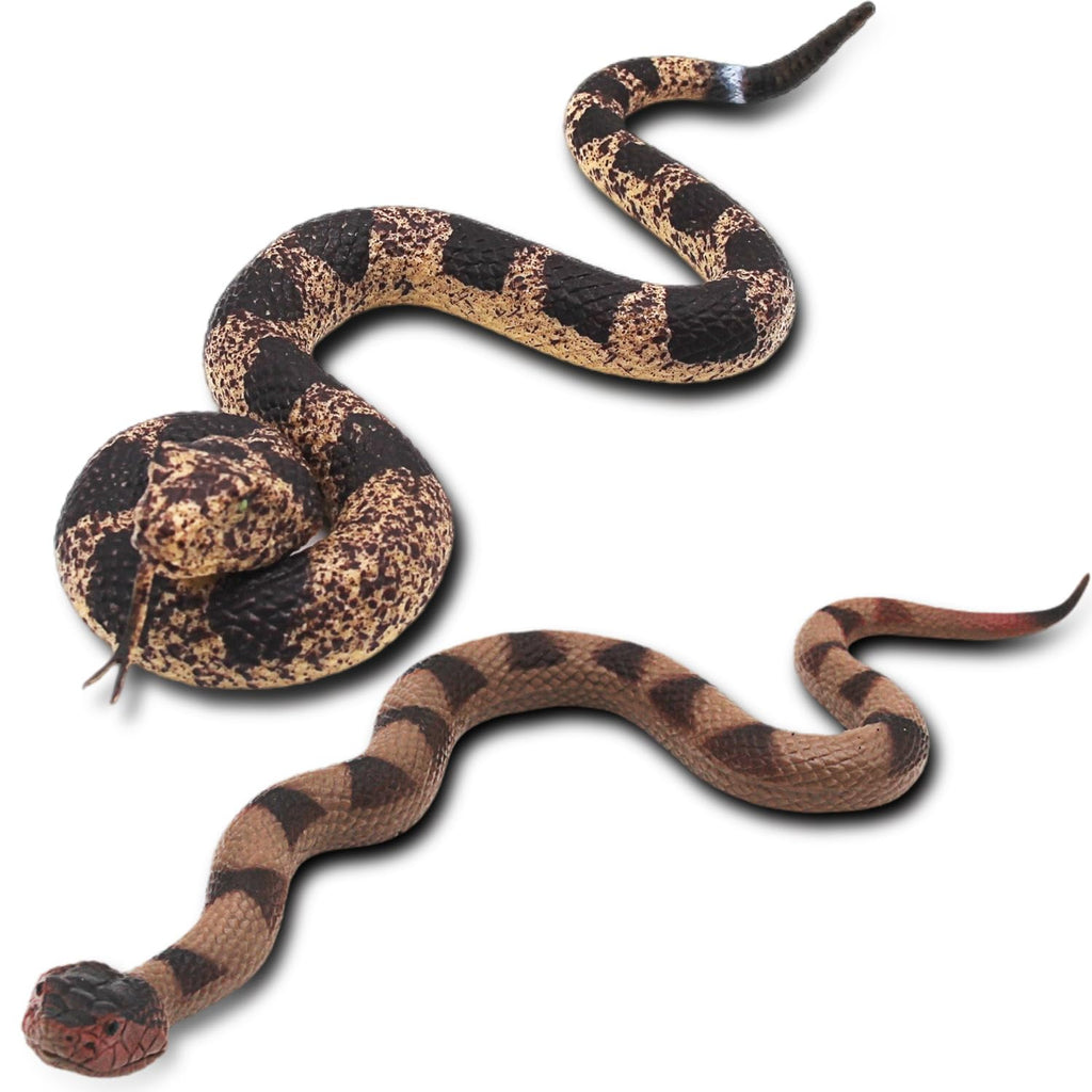 Upitry Rubber Snakes Fake Snake Rattlesnake - Realistic Keep Birds Away - Prank Life Size Toy That Look Real - Garden Plastic Scare Birds - Christmas