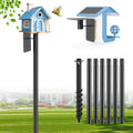 Heavy Duty Bird Feeder Pole - 88" Adjustable Bird House Stand Outdoor, Anti-Tip Auger & Stable Mount for Smart Camera Birdfeeder,Bluebird House, Bird