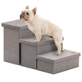 Love's cabin Dog Stairs for High Bed 18" H, Foldable Pet Stairs for Small Medium or Large Dogs Puppy with Storage for Bed or Couch, Cat Dog Steps