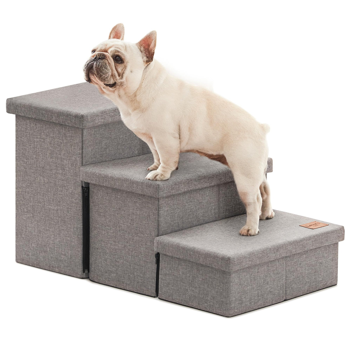 Love's cabin Dog Stairs for High Bed 18" H, Foldable Pet Stairs for Small Medium or Large Dogs Puppy with Storage for Bed or Couch, Cat Dog Steps