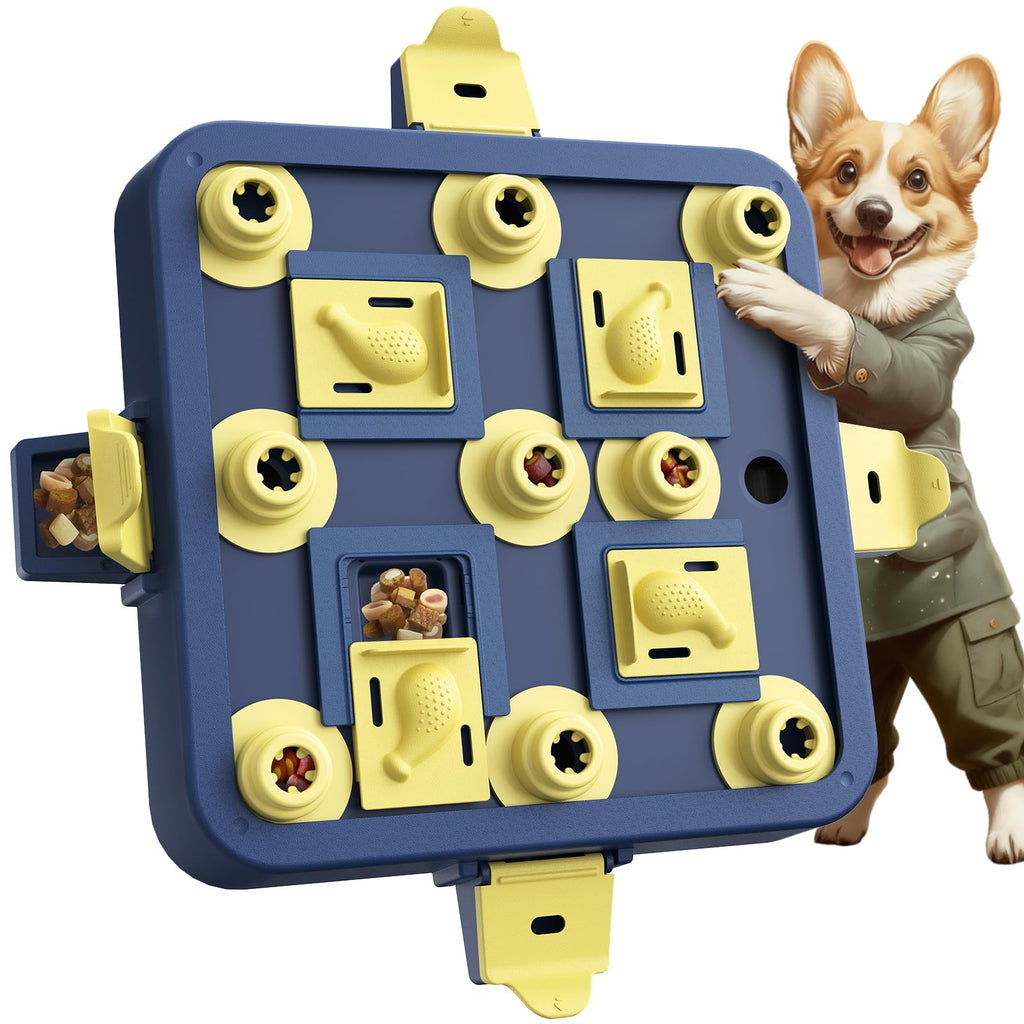 KADTC Dog Chess Puzzle Toy, Large Size, 3 Levels of Step-by-Step Challenge Beginner to Advanced Slow Feeder & Mental Stimulation for Smart Dogs
