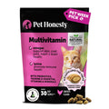 Cat Multivitamin Crunchy & Creamy Chews - Cat Treats for Health + Immune, Joint Support, Skin & Coat, & Digestion - Vitamins with Omega 3s, Lysine