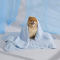 Bedsure Cooling Blanket for Small Dogs with Breathable Air-Core Fill Q-MAX>0.4 - Dog Cooling Mat Soft, Lightweight Pet Cat Throw Cold Blanket