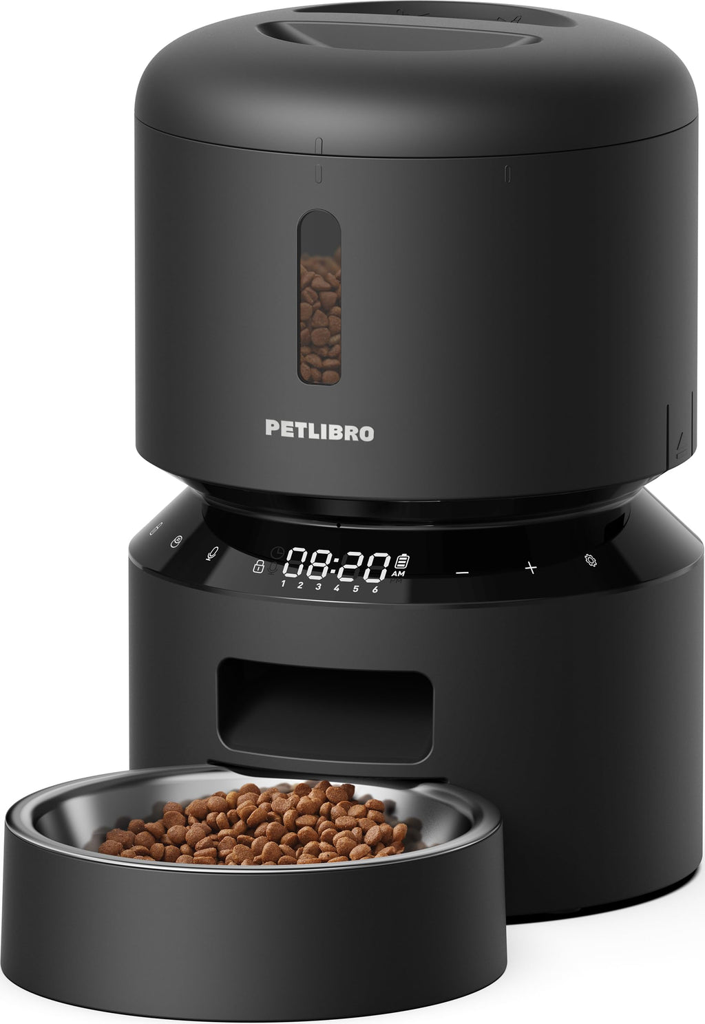 PETLIBRO Automatic Cat Feeder – 3L Programmable Pet Food Dispenser with Airtight Storage, Timed Portion Control, Voice Meal Call & Dual Power Supply