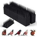 BORHOOD Bird Spikes, 20 Pack Pigeon Deterrent for Small Birds Raccoon Cats Defender for Outside to Keep Squirrel Away, Plastic Fence Spike for