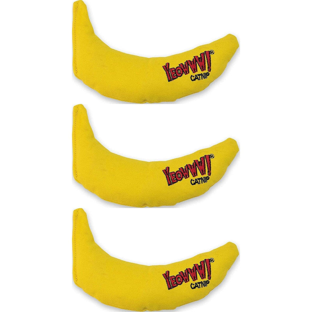 YEOWWW! DuckyWorld 100% ORGANIC CATNIP Leaf & Flower Cat Toy BANANA 3 PACK