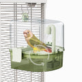 Automatic Bird Baths for Cage – Indoor Parakeet Bath with Pump, Bird Shower with 2 Modes Running Water, Bird Cage Accessory for Pet Birds Conure