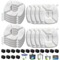 32 Pcs Cat Water Fountain Replacement Filters-16 Pack Cat Fountain Filters with 16 Pack Sponges, Enhanced Compatibility Pet Fountain Filter Fit for