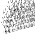OFFO Bird Spikes with Stainless Steel Base, Covers 73.7 Feet(22.5m) Durable Bird Spikes Arrow Pigeon Spikes Fence Kit for Keeping Small Bird, Crows