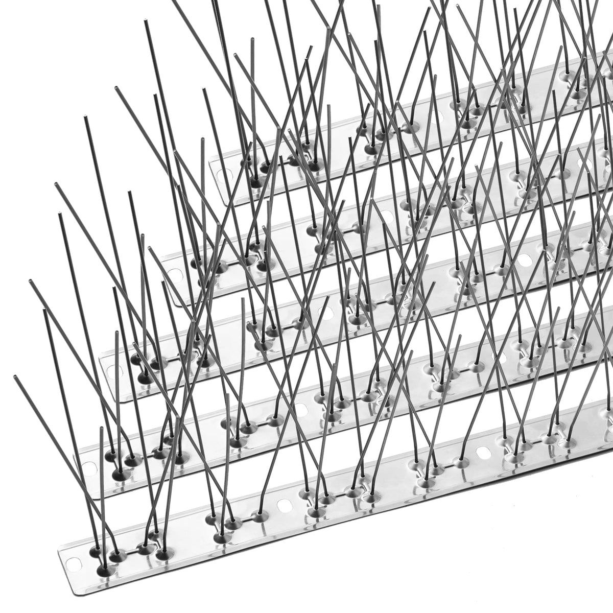 OFFO Bird Spikes with Stainless Steel Base, Covers 73.7 Feet(22.5m) Durable Bird Spikes Arrow Pigeon Spikes Fence Kit for Keeping Small Bird, Crows