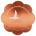 1P 4inches Bird Bath Purification Disk, 99.99% Pure Copper Bird Bath Disc Safe Birdbath Cleaner Disks for Outdoor All-Season Use 0.6mm Birdbaths