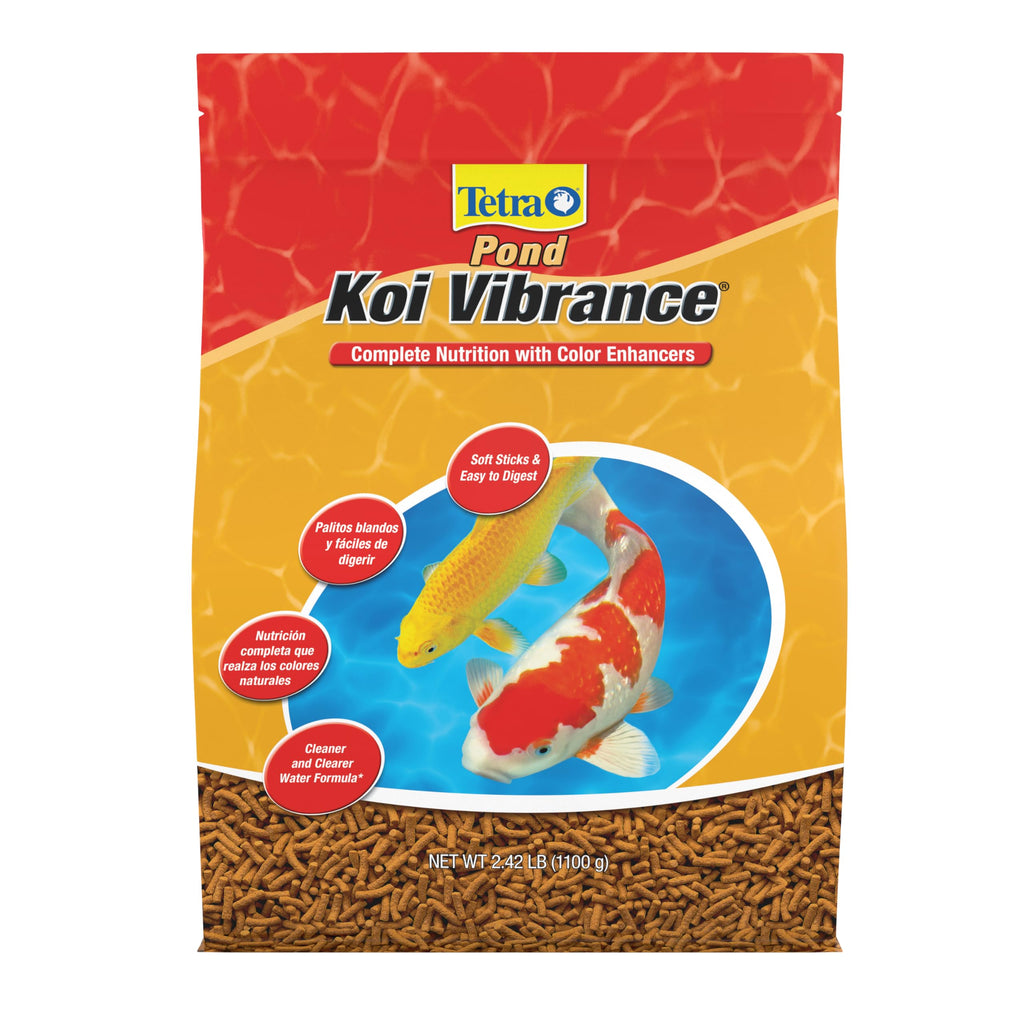 TetraPond Koi Vibrance Soft Sticks, Floating Pond Fish Food for Koi Fish and Ornamental Goldfish, 2.42 lbs