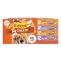 Purina Friskies TurChicken Turkey and Chicken Wet Cat Food Variety Pack with Meaty Bits,  Filets, and Extra Gravy, 48 ct.