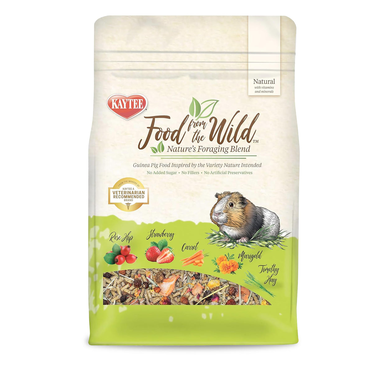 Kaytee Food from The Wild Natural Pet Guinea Pig Food, 4 Pound