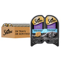 Sheba Perfect Portions Wet Cat Food Pate White Fish & Tuna Entree, 2.6 oz. Twin-Pack Trays, Cat Food Wet Recipe (24 Count, 48 Servings)