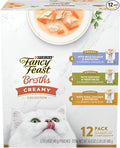 Purina Fancy Feast Lickable Broth Topper Complement Creamy Wet Cat Food Variety Pack - (Pack of 12) 1.4 oz. Pouches