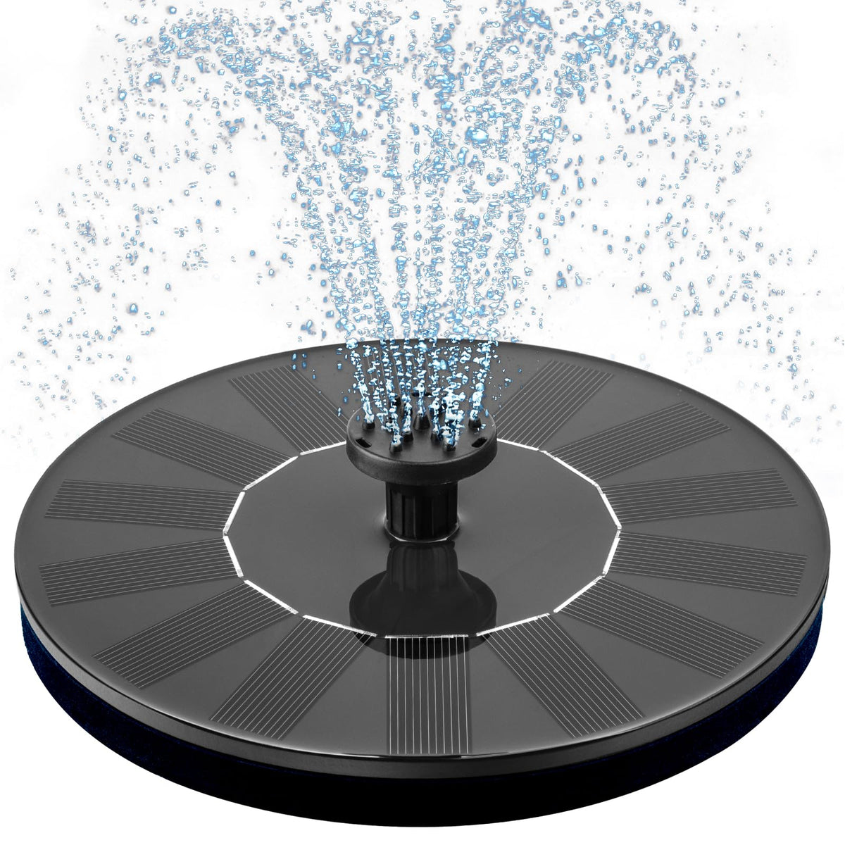 Mademax 1W Solar Bird Bath Fountain Pump, Solar Fountain, Free Standing Floating Solar Powered Water Fountain Pump for Bird Bath, Garden, Pond, Pool