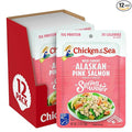 Chicken of the Sea Alaskan Pink Salmon in Spring Water, 2.5 Ounce Packets (Box of 12), Wild Caught, Skinless & Boneless