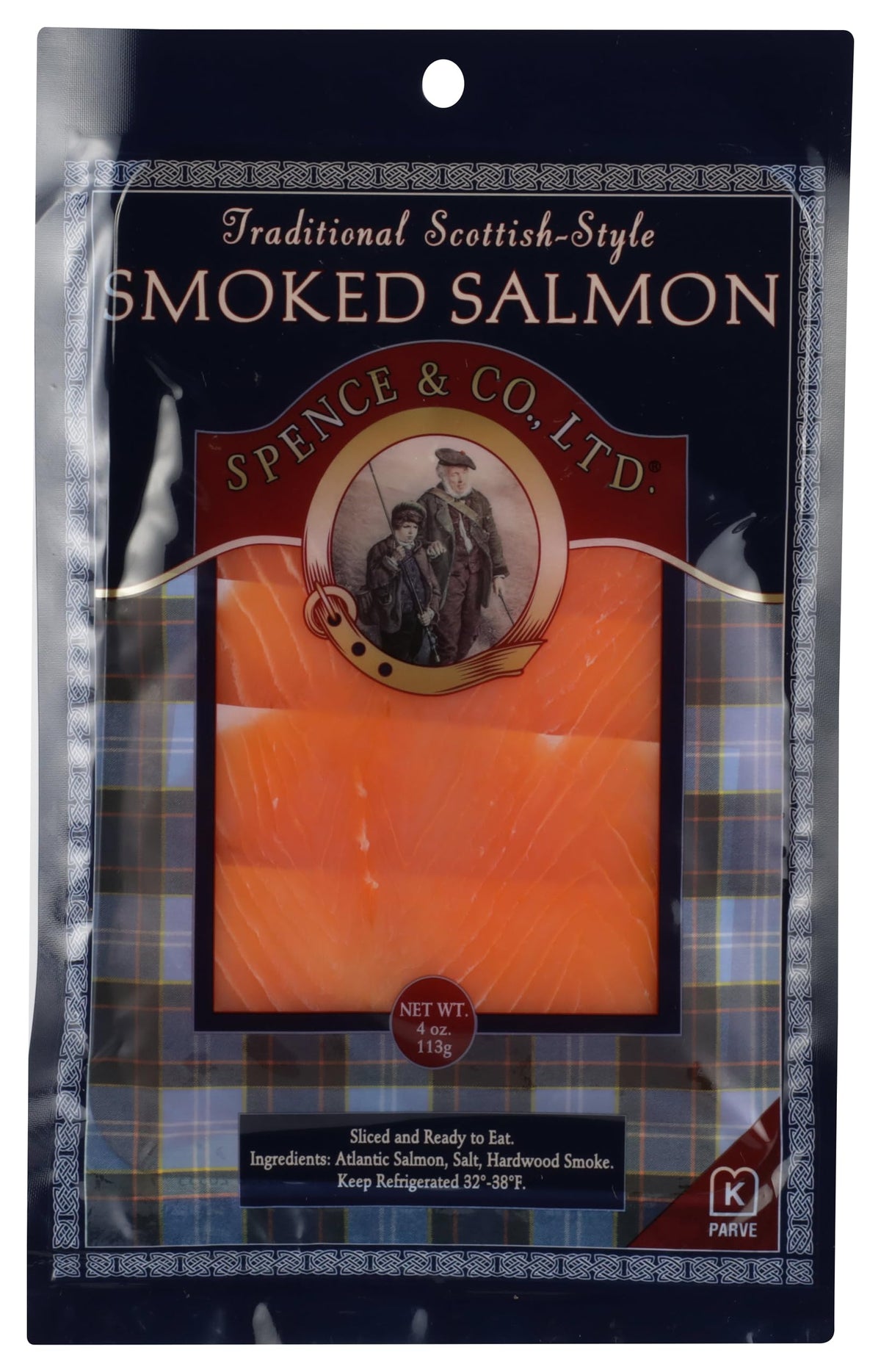 Spence, Traditional Scottish Style Smoked Salmon, 4 Ounce