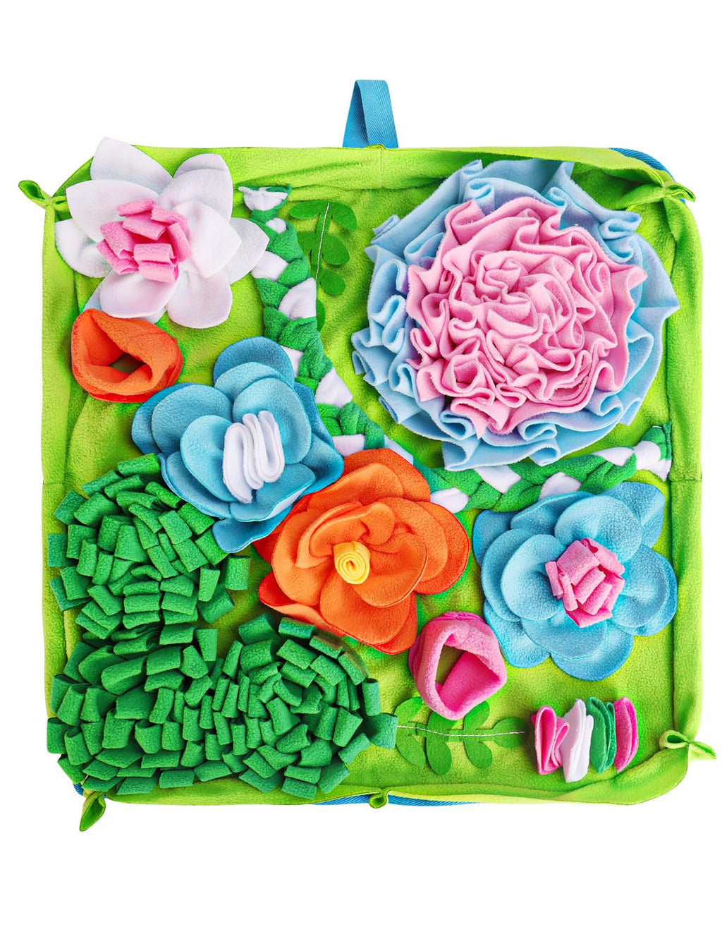 Snuffle Mat for Dogs, Slow Feeding Game Interactive Puzzle Dog Food Mat,Encourage Natural Foraging Skill-Dog Snuffle Mat 19.7''x19.7''Easy to Clean