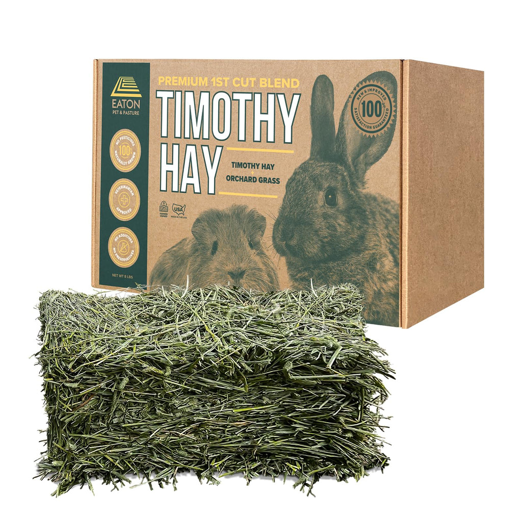 Eaton Pet and Pasture Naturally Grown, Premium, 1st Cut Blend, Western Timothy Hay Orchard Blend, Small Animal Food, Sustainable, Eco-Friendly