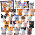 Cat Party Favors for Kids 24PCS Squishy Toys,Goodie Bag Stuffers, Pinata Stuffers,Birthday Gifts for Boys & Girls,Treasure Chest Prizes,Classroom