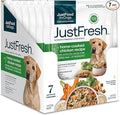 JustFoodForDogs JustFresh Wet Dog Food, Fresh Pet Meals and Toppers with No Preservatives, Resealable Package, Human Grade, Home-Cooked Chicken, 12
