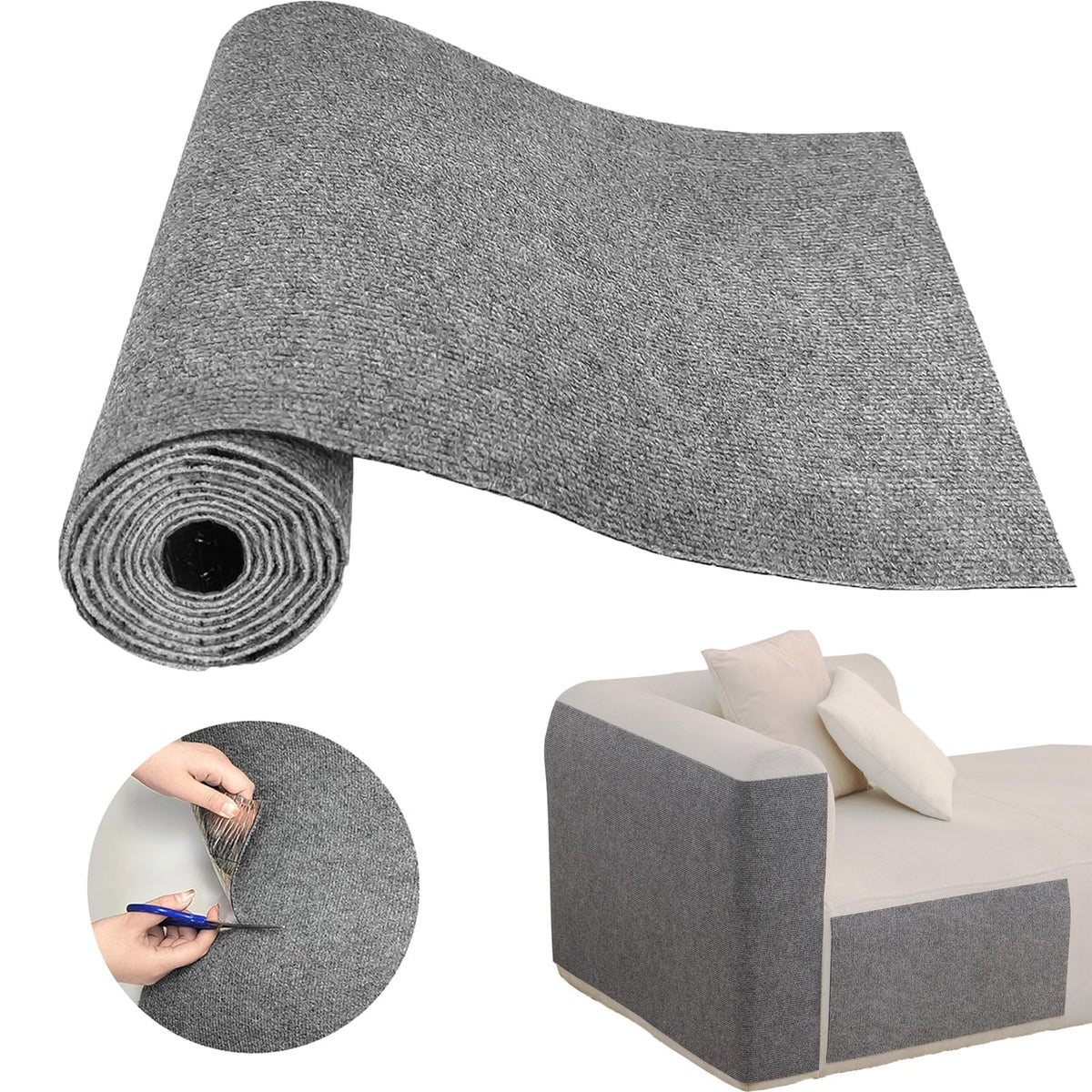 Cat Scratch Couch Furniture Protector, Adhesive Cat Scratch Pad Deterrent for Furniture, DIY Climbing Cat Scratcher Couch Protector from Cat Claws