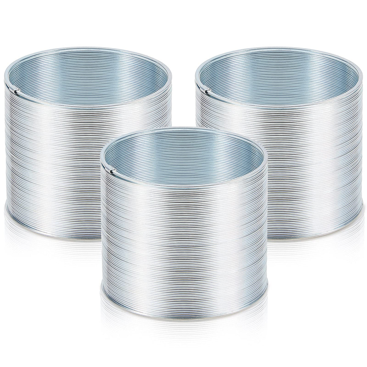 3 Pieces Squirrel Baffle Metal Spring Device Squirrel Barrier Spring Type Coil Outdoor Bird Feeder Accessories for Bird Feeder Poles (3)