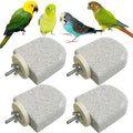 PINVNBY 4 PCS Bird Perch Stands Parrot Calcium Perch Beak Grinding Stone Foot Claws Trimmer Parakeet Platform Parrot Chewing Toys for Small Medium
