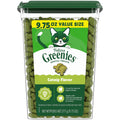Greenies Cat Treats, Feline Veterinarian-Recommended Adult Natural Dental Treats, Catnip Flavor, 9.75 oz. Tub