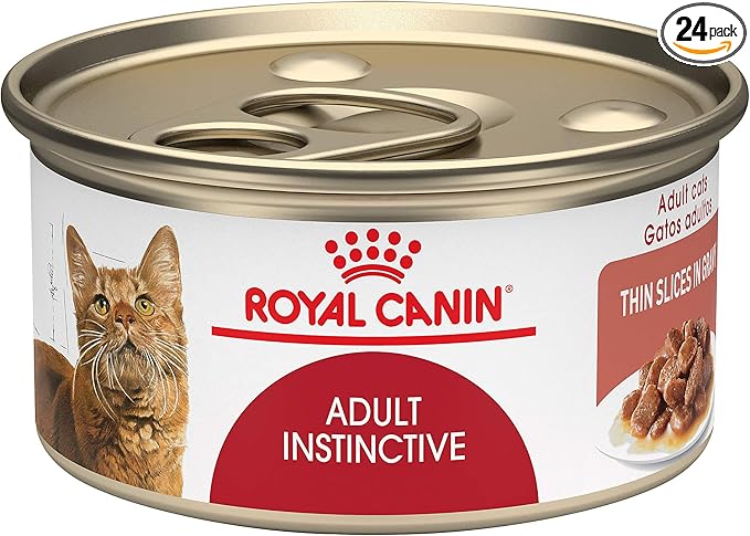 Royal Canin Feline Health Nutrition Adult Instinctive Adult Thin Slices in Gravy Cat Food, 3 oz (Pack of 24)