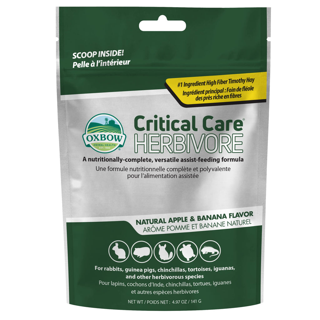 Oxbow Critical Care Herbivore, Emergency Guinea Pig Food, Rabbit Food for Recovery, Natural Apple Banana Flavor, Critical Care for Guinea Pig