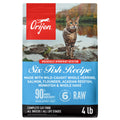ORIJEN Grain Free High Protein Premium Dry Cat Food Six Fish Recipe 4lb Bag
