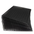 ALEGI 12 Pcs Aquarium Fish Tank Divider Plastic Egg Crate Aquarium Filter Bottom Tray Grid Isolation Board Partition Net Pane Separator (L 12pcs