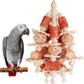 Bird Toys, Natural Corn Stick Parrot Toys Hanging in Bird Cages，for Small and Medium-Sized Macaws,African Grey,Cockatoos,Cockatiel,Sun Conure， Parrots
