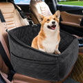 NEEZUKAR Dog Car Seat for Small Medium Dogs,Detachable Washable Dog Booster Seat Under 30lbs, Pet Car Seat Travel Bed with Storage Pockets and Dog