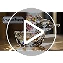 HDCRYSTALGIFTS 3.3'' Crystal Bird Figurine Collectible Art Glass Animal Figurines Table Home Decor Paperweight Valentine’s Day for Women