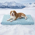 LE SURE ApexCloud™ Cooling Dog Bed for Large Dogs with Washable Cover,35IN | Q-Max>0.5 Cool-Touch Fabric, Orthopedic Egg Crate Foam,Breathable