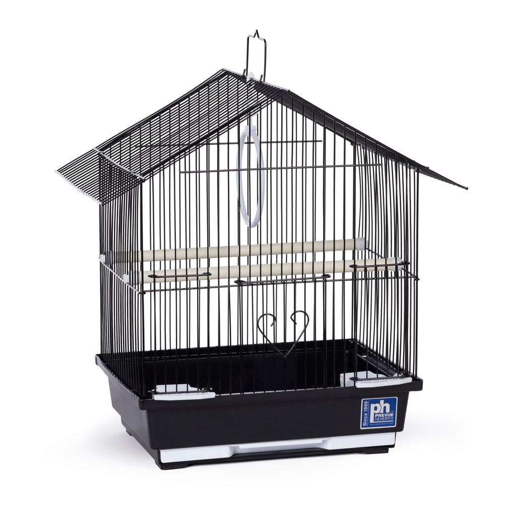 Prevue Pet Parakeet Manor Bird Cage with Handle - Versatile Carrier for Home or Travel, Small Bird Accessories, Easy Storage, Ideal for Canaries