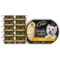 Cesar Simply Crafted Adult Wet Dog Food Toppers for Dry Food, Chicken, 1.3 oz Tubs, 10 Count