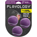 Playology Dog Toys | Squeaky Chew Ball for Dogs, Value 3-Pack | Bacon Scented Small Dog Balls | Bouncy Floating Chew Toys for Fetch
