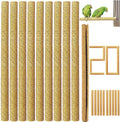 20Pcs Sand Perch Covers for Bird - Bird Perchs Covers 7.5" Long x 3/8" Diameter Bird perches for Parakeets, Lovebirds, Parrotlets, Canaries and Other