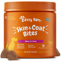 Zesty Paws Omega 3 Alaskan Fish Oil Chew Treats for Dogs - with AlaskOmega for EPA & DHA Fatty Acids - Hip & Joint Support + Skin & Coat Chicken