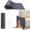 78.7"X15.8" Cat Scratching Mat, Self-Adhesive Cat Scratch Carpet, DIY Cats Scratch Furniture Protector for Couch, Sofa, Wall & Door, Durable