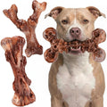 Kseroo 3-Pack Indestructible Dog Chew Toys for Aggressive Chewers: Bacon Flavored Rock-Hard Solid Nylon, Tough Dog Bones for Medium/Large Dogs