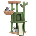 Yaheetech Cactus Cat Tree, 42in Cat Tower for Indoor Cats, Multi Level Kitten Condo Scratching Post, Cat Activity Center Pet Furniture w/Ball, Plush