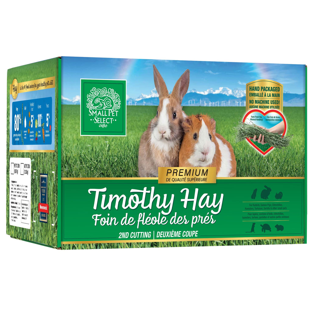 Small Pet Select 2nd Cutting Perfect Blend Timothy Hay Pet Food for Rabbits, Guinea Pigs, Chinchillas and Other Small Animals, Premium Natural Hay