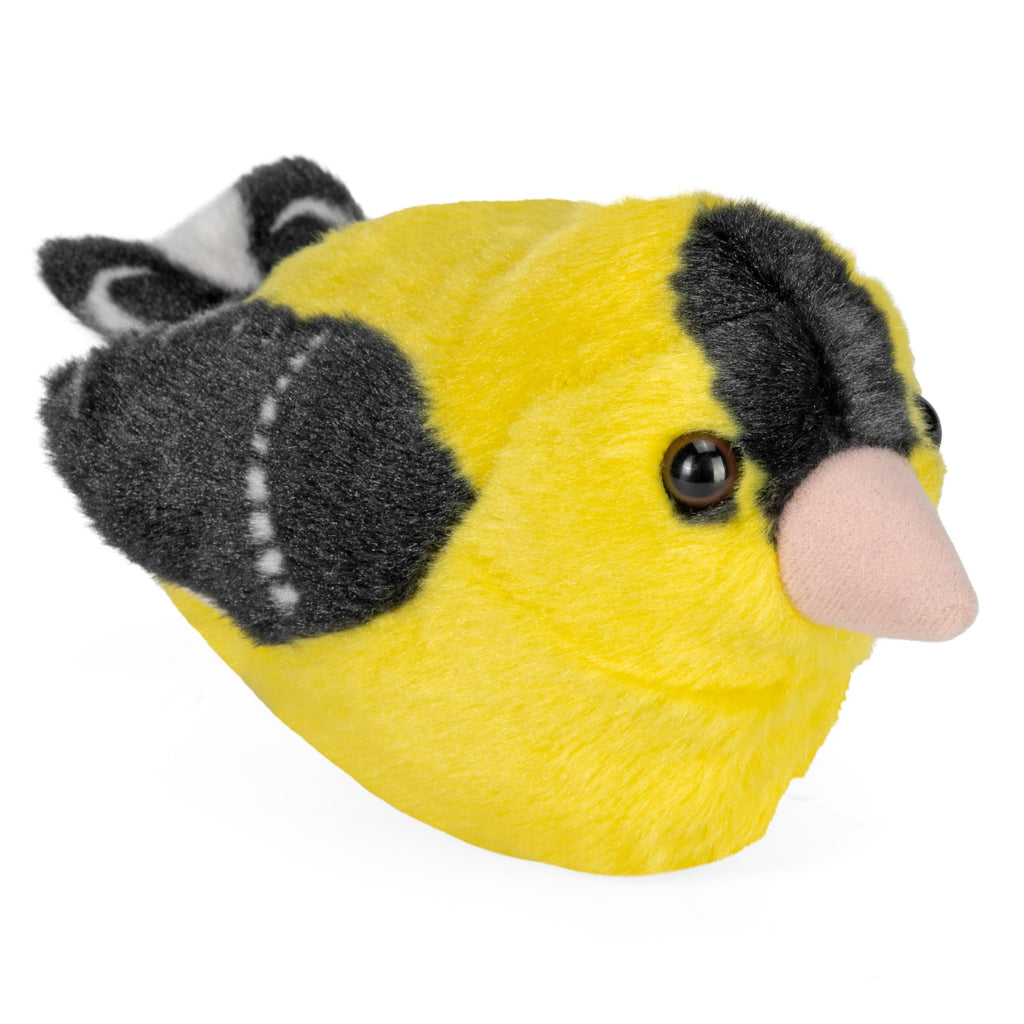 Wild Republic Audubon Birds American Goldfinch Plush with Authentic Bird Sound, Stuffed Animal, Bird Toys for Kids and Birders